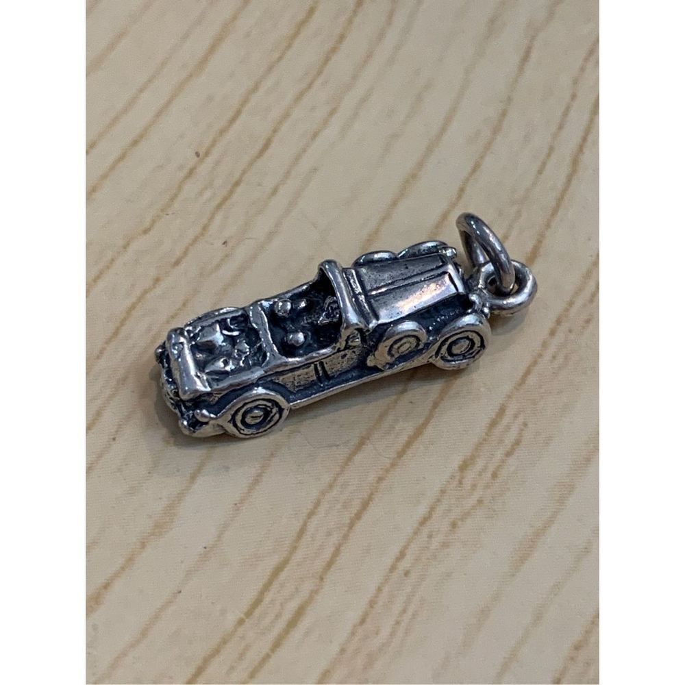 .925 Auto Antique Roadster Sterling Silver Jewelry Charm #auto